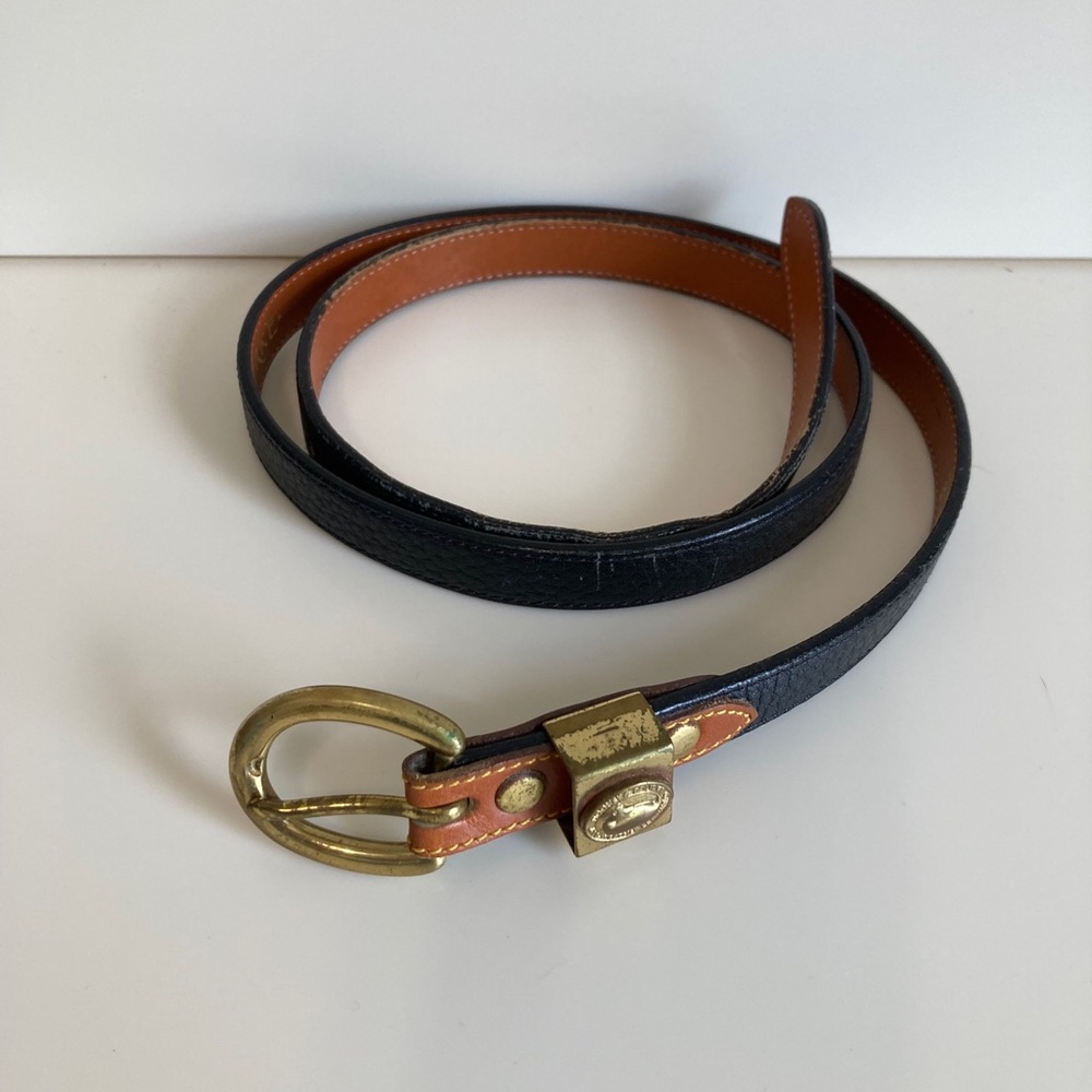 Dooney & Bourke Black and Brown Leather Women’s Belt
